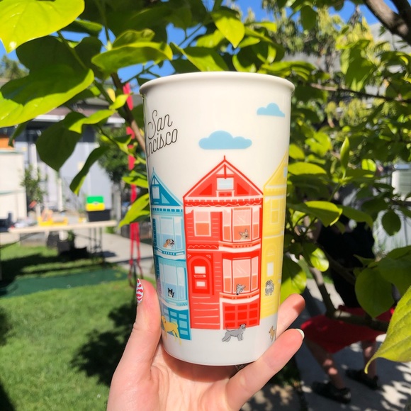NWT STARBUCKS San Francisco Ceramic Tumbler 12oz - Picture 2 of 8